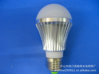 【5w LED 球泡燈 5wLED節(jié)能燈泡 ZH-BL/5x1-03】?jī)r(jià)格,廠家,圖片,LED球泡燈,中山市港口鎮(zhèn)臻輝光電照明廠-